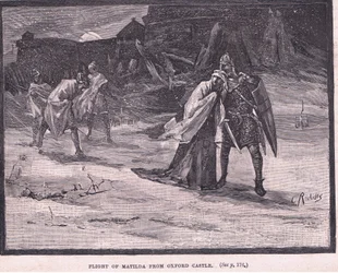 Flight of Matilda from Oxford Castle AD 1142